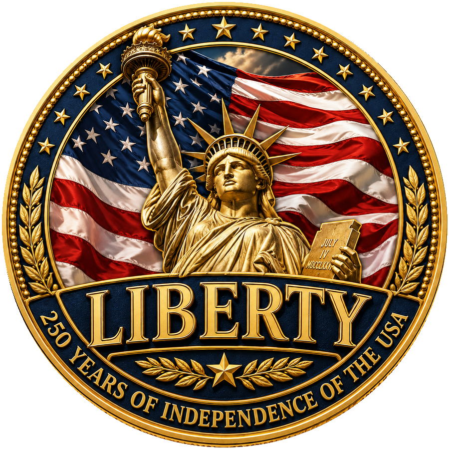 Liberty $LIBERTY commemorative coin logo